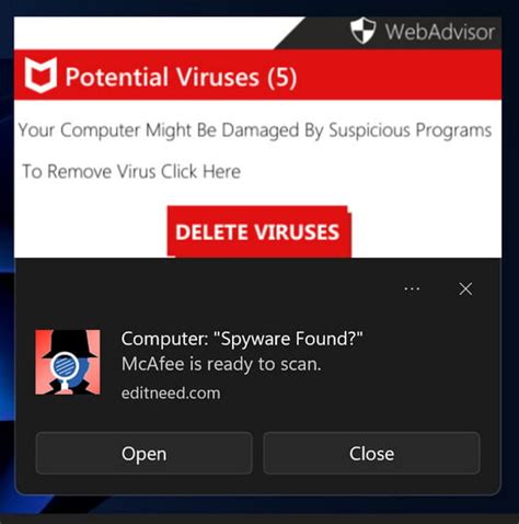 mcafee warnung fake|Remove Fake McAfee virus warning pop.